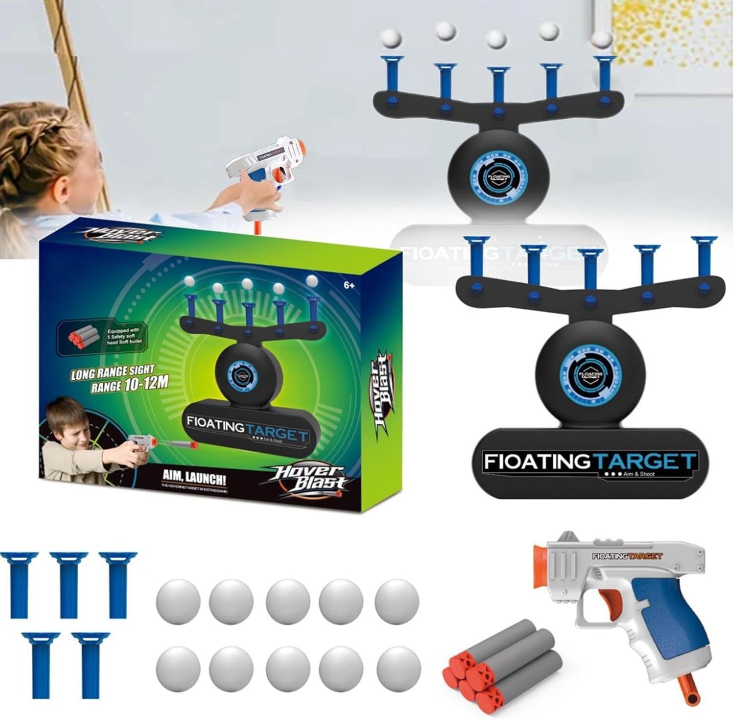 Miniatura 3 de Juego De Dardos Flotante Hover Blast